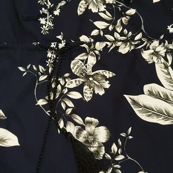 Sam Edelman Women's Navy Floral Printed Dress 8 NWT - Picture 4 of 7